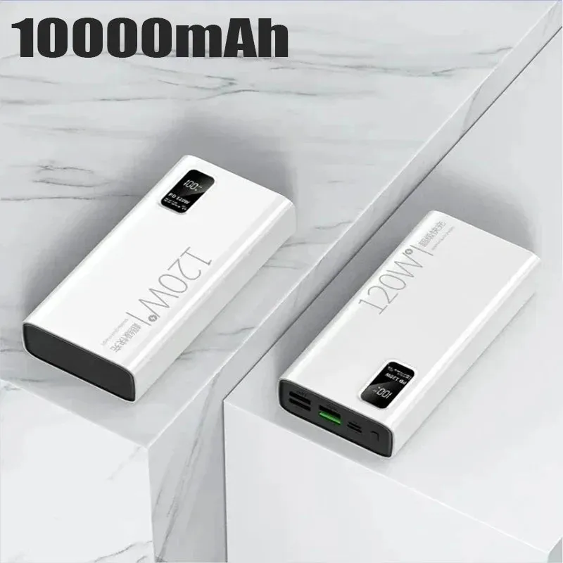 50000mAh Power Bank: Portable Battery Charger with Wireless Charging, Built-in Cables, and Solar Panel for iPhone, Xiaomi, Huawei, Samsung