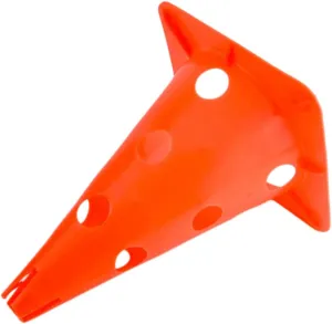 5Pcs Collapsible Marker Cones Neon Orange Slotted Training Cones for Soccer Football Baseball Use Flexible Course Setup Safety Design