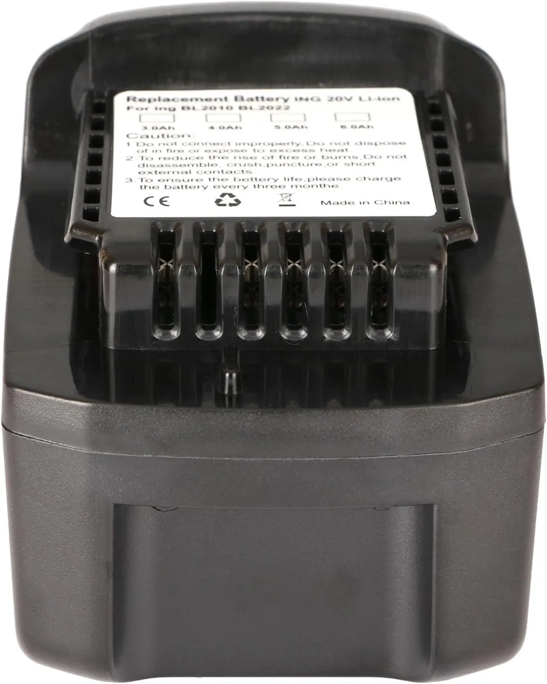 6000mAh 20V Replacement Battery Compatible with Ingersoll Rand 20V BL2022 BL2023 IQV20 Series BL2012H BL2010 Cordless Power Tools Battery