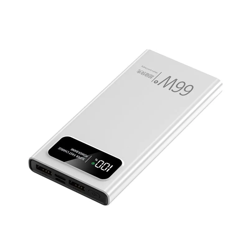 66 W Super Fast Charge Mobile Power Supply 20000 MA Large Capacity