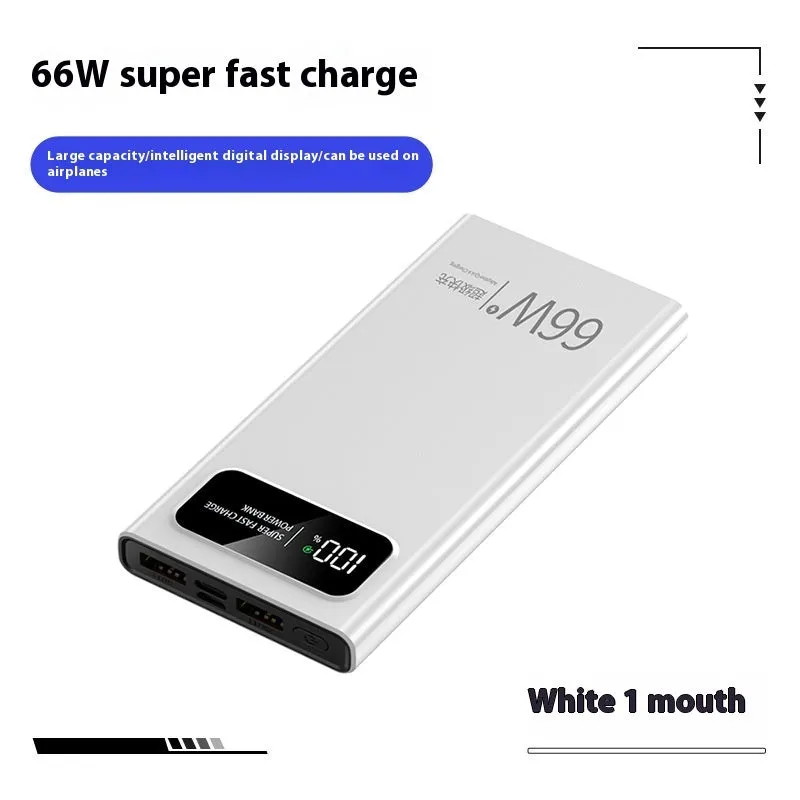 66 W Super Fast Charge Mobile Power Supply 20000 MA Large Capacity