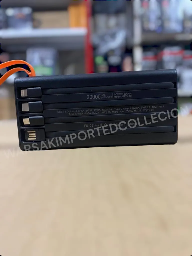 66W Modenkat Power Bank with 4 Builtin  Cables