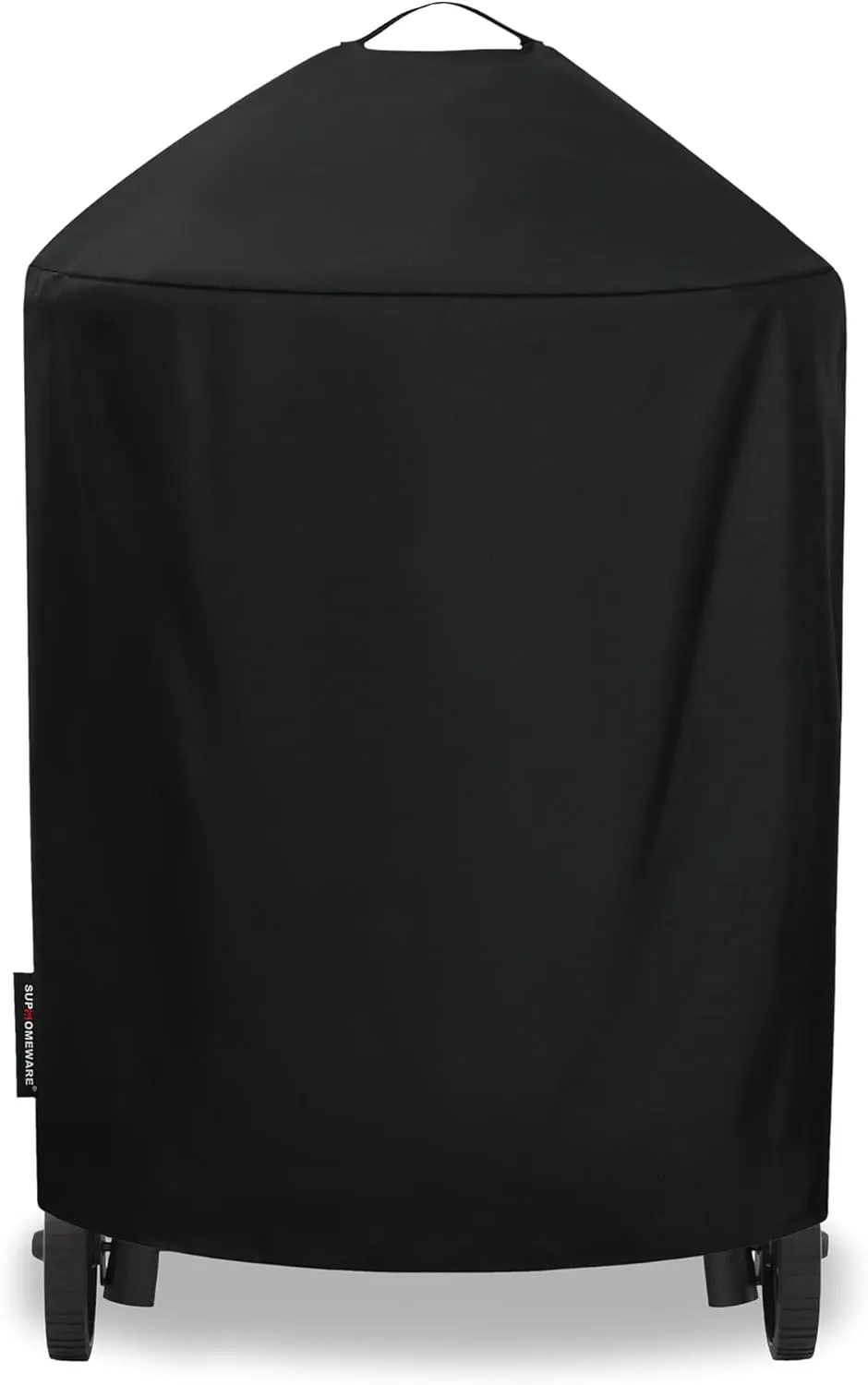 6755 Grill Cover for Char Griller and Akorn Kamado, Waterproof Heavy Duty Black Grill Cover