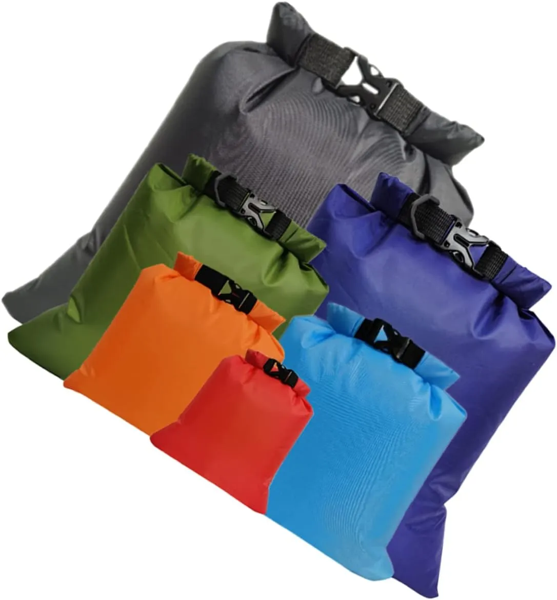 6Pcs Storage Bags Multi Function Dry Bags for Outdoor Activities Lightweight and Durable for Backpacking Gear Convenient and Space Saving Design