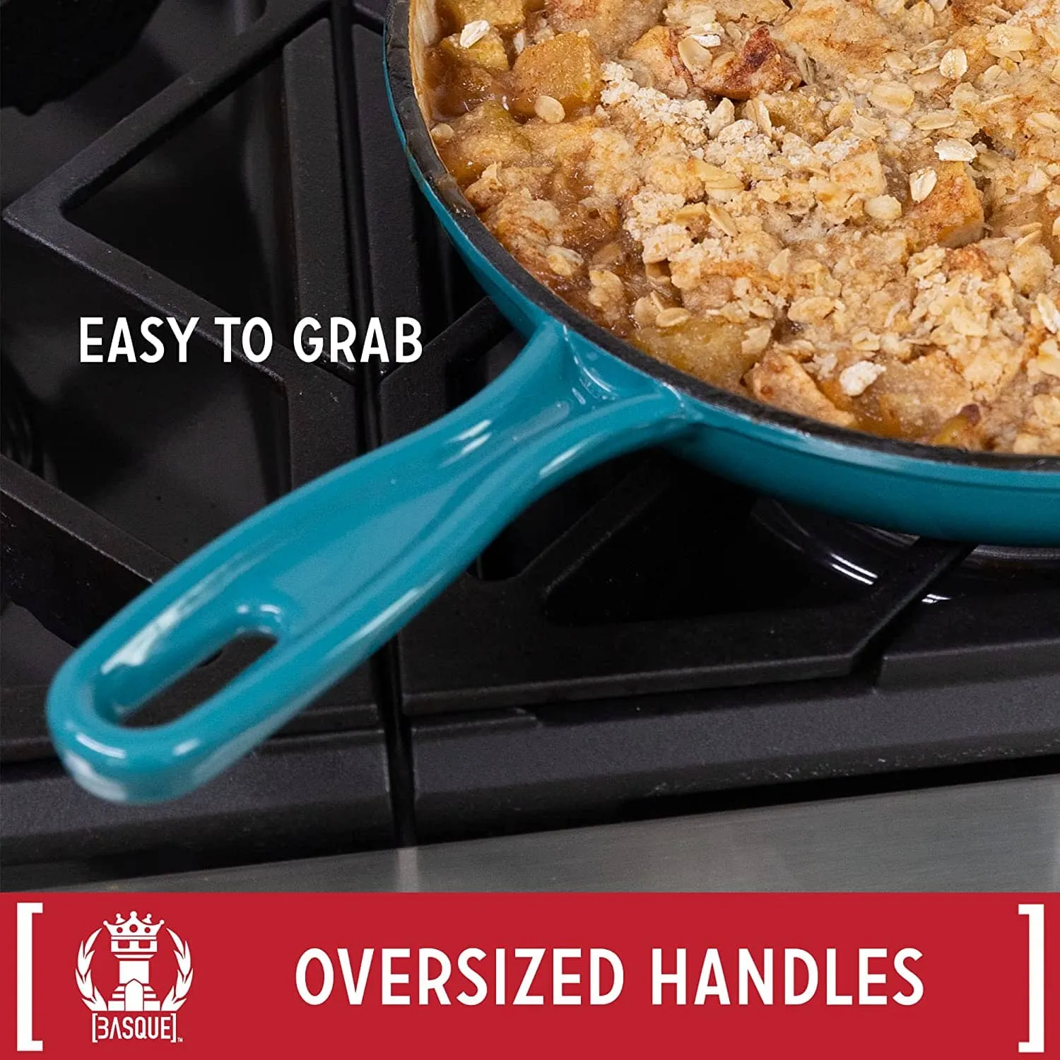 7-Piece: Basque Enameled Cast Iron Cookware Set