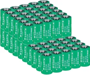 «80 Pack» 3V 950mAh CR1/2AA Non-Rechargeable Lithium Battery for VARTA CR1/2AA Series Battery