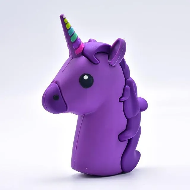 8800mah Unicorn powerbank Cute Portable Emoji Power Bank Charger Cartoon 18650 Battery Bateria For iPhone X Xiaomi Samsung S9 S8