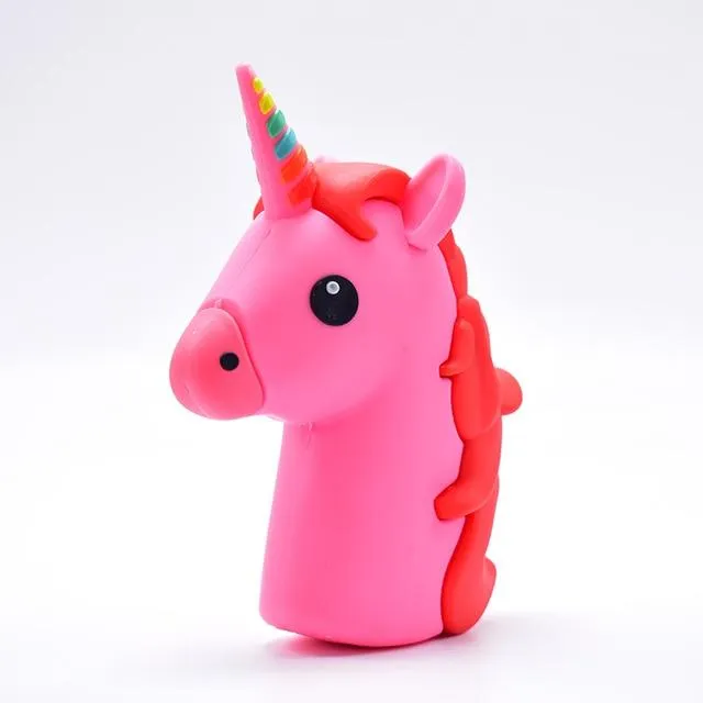 8800mah Unicorn powerbank Cute Portable Emoji Power Bank Charger Cartoon 18650 Battery Bateria For iPhone X Xiaomi Samsung S9 S8