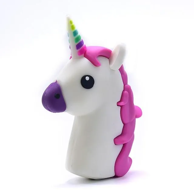 8800mah Unicorn powerbank Cute Portable Emoji Power Bank Charger Cartoon 18650 Battery Bateria For iPhone X Xiaomi Samsung S9 S8
