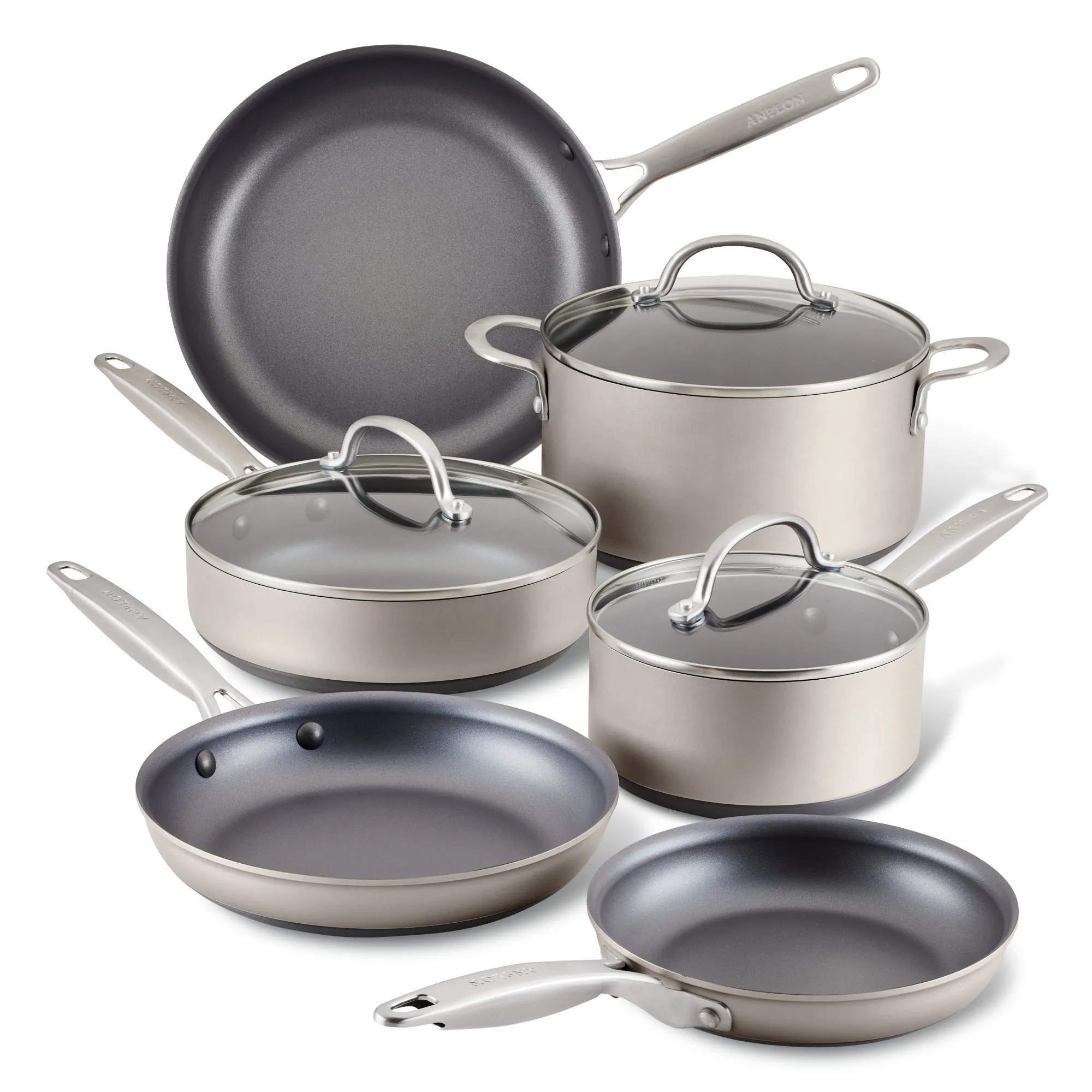 9-Piece Hard Anodized Nonstick Cookware Set
