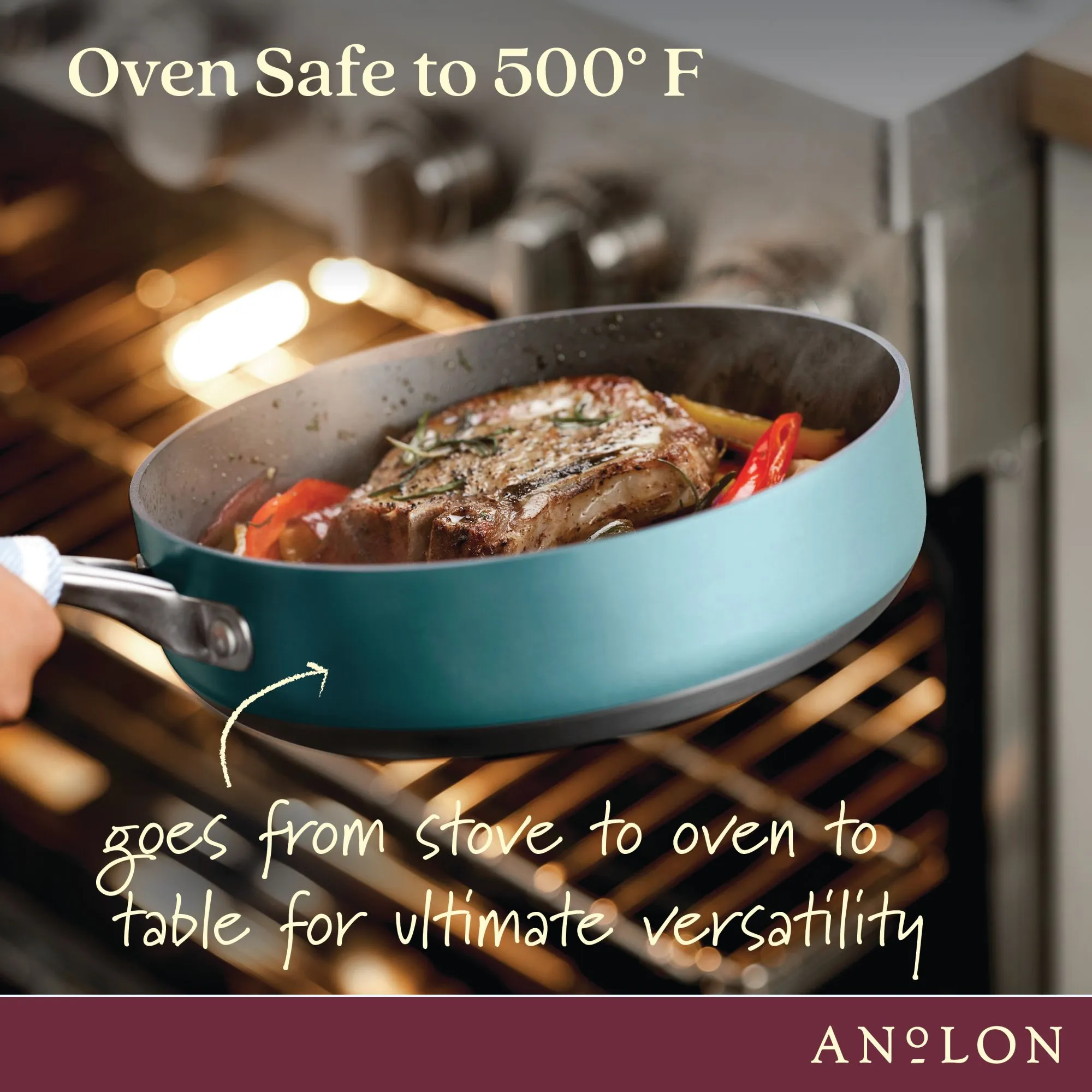 9-Piece Hard Anodized Nonstick Cookware Set