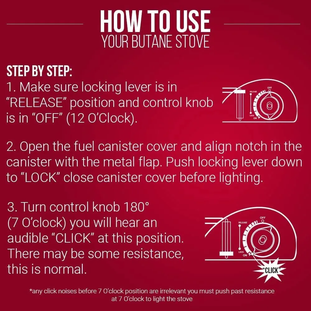 90019 Portable Butane Stove