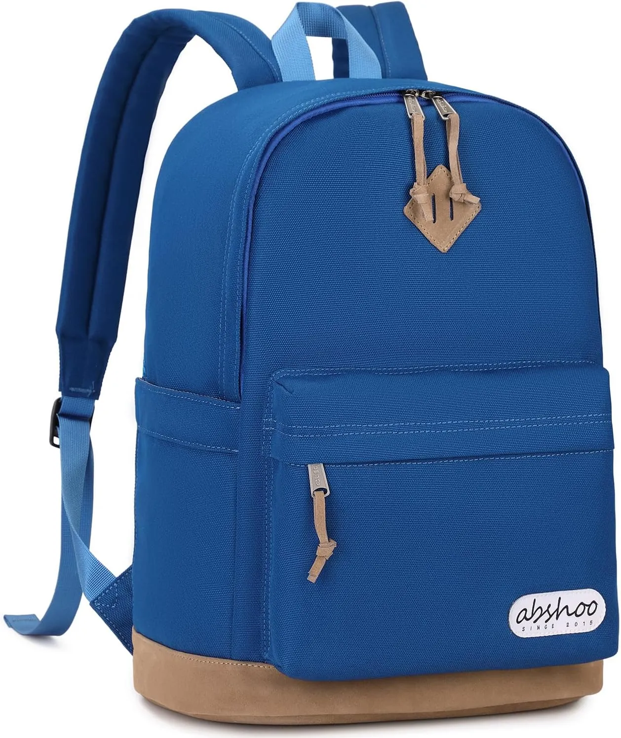 abshoo Basic Big Students Backpack For School Classical College Bookbag Middle High School Backpacks (Klein Blue)
