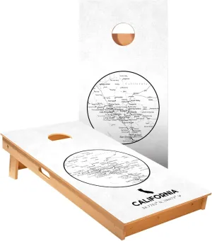 ACA Star Series Cornhole Boards | California State Map Design | Regulation Size Outdoor Corn Hole Game