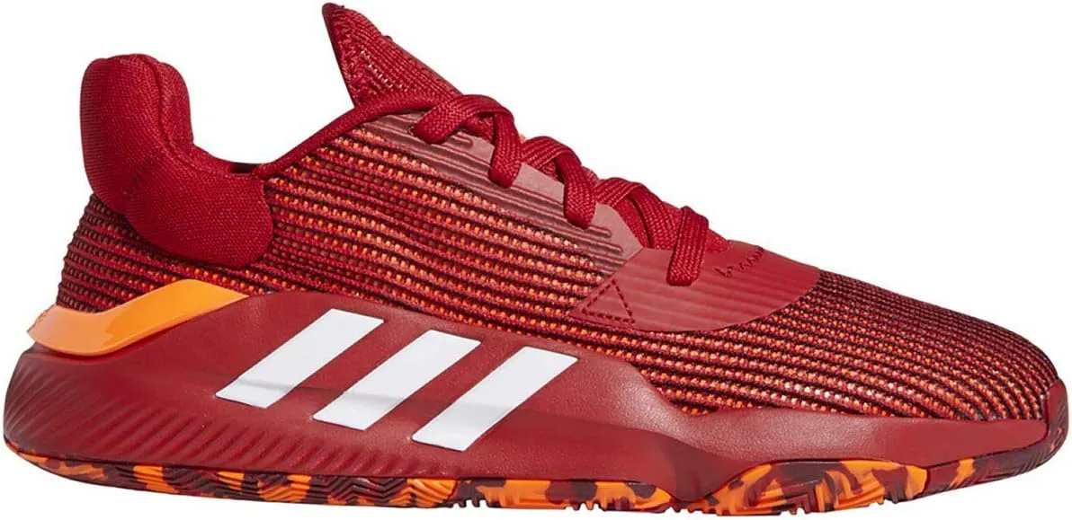 adidas Pro Bounce 2019 Low Shoe - Men's Basketball Power Red/White/Solar Orange