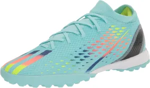 adidas Unisex X Speedportal.3 Turf Soccer Shoe, Clear Aqua/Solar Red/Power Blue, 10.5 US Men