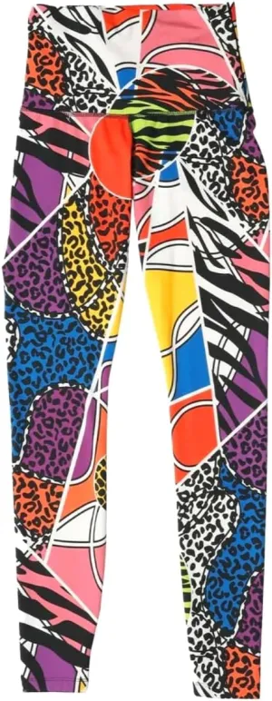 Adidas Women's Rich Mnisi Running Tights, Semi Solar Red/Active Purple