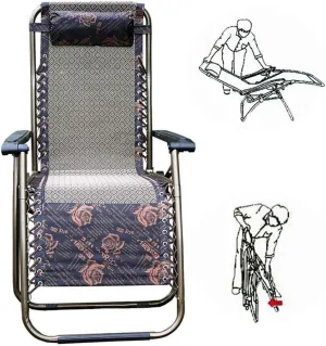 Adjustable Folding Chair Recliner Reclining Sun Loungers Chairs Heavy Duty Sun Lounger Recliner Chairs Office Lunch Break Chair Reclining Camping Chairs for Outdoor Patio Camping Beach Deck Beaut