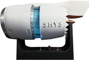 Aircraft Turbofan Engine Model Flagship Edition, 3D Printed, Reverse Thrust Function, Powerful 10000 RPM Brushless Motor, Science and Education Experiment Toys, Creative Gifts for Friends