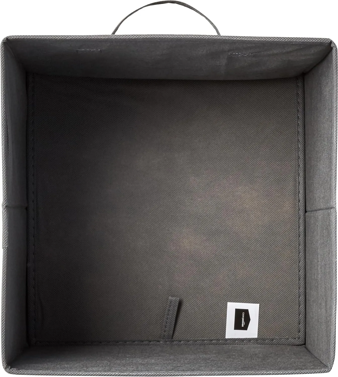 Amazon Basics Collapsible Fabric Storage Cubes Organizer with Handles, Sturdy, Gray, 10.5-x-10.5-x-11-inch, Pack of 6