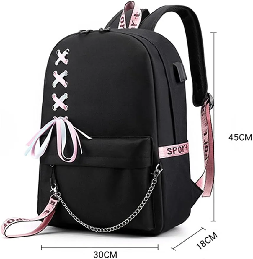 Anime Watashi ni Tenshi ga Maiorita! Backpack Cosplay Mochila Rucksack Ribbon Backpack (2)