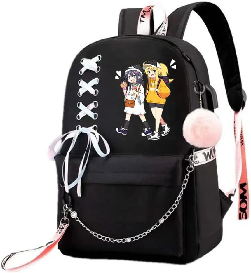 Anime Watashi ni Tenshi ga Maiorita! Backpack Cosplay Mochila Rucksack Ribbon Backpack (2)