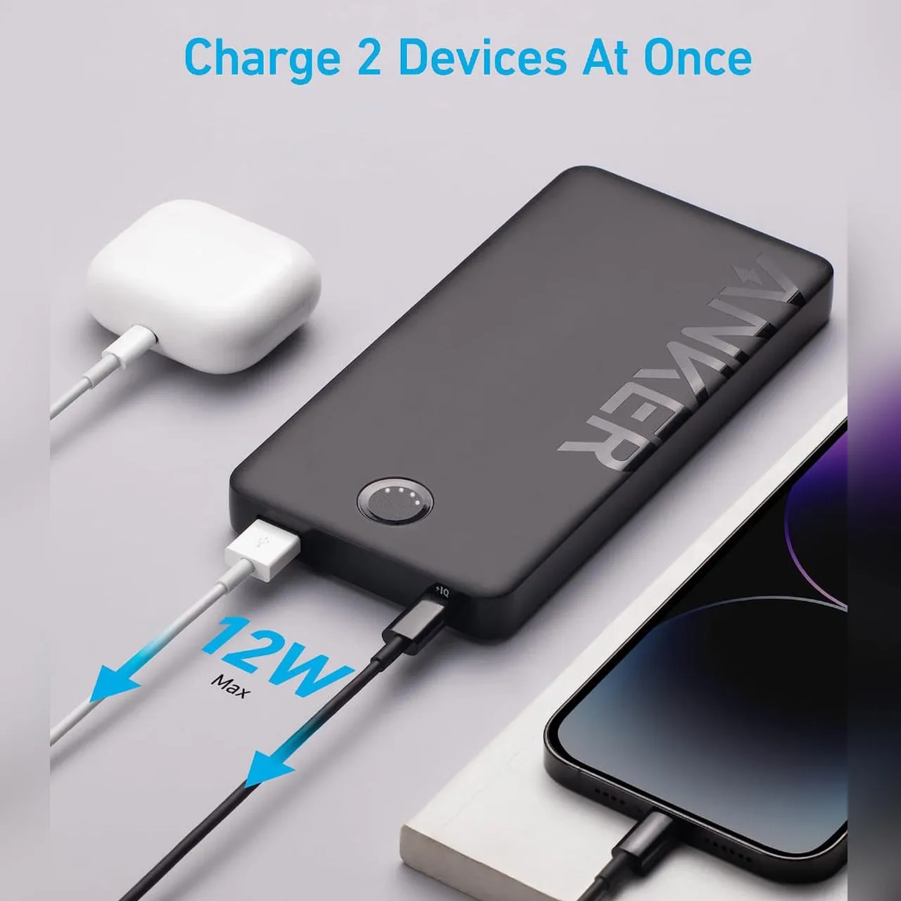 Anker 323 Power Bank 10,000mAh (PowerCore PIQ) Series 3 - A1334H11