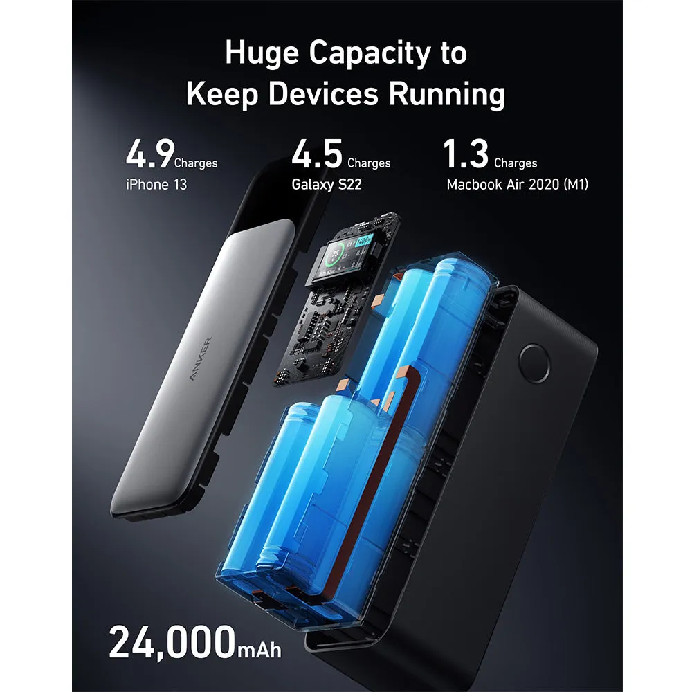 Anker 737 High-Power Power Bank with Dual-Way Fast Charging - 24000mAh