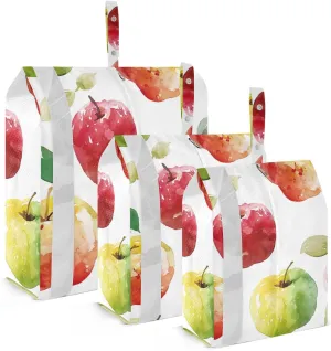 Apples Travel Storage Bag with Lanyard - Portable Lightweight Classified Storage Bag with Zipper, Dust and Waterproof Travel Packing Cube for Suitcase,3 Pieces
