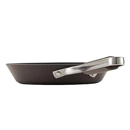 Ayesha Curry Kitchenware Hard Anodized Collection Nonstick Frying Pan, 8.25-Inch, Charcoal