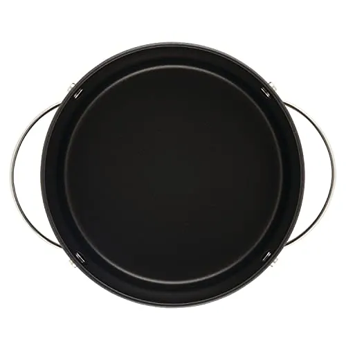 Ayesha Curry Kitchenware Professional Hard Anodized Nonstick Sauce Pot/Saucepot/Saucepan with Lid, 4 Quart, Charcoal