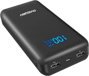 Ayeway Battery Pack 26800mAh Portable Charger 5V 2A Power Bank with 2 Ports Output & Digital Display,External Battery Phone Charger Compatible with iPhone,Samsung Galaxy,pad and More.