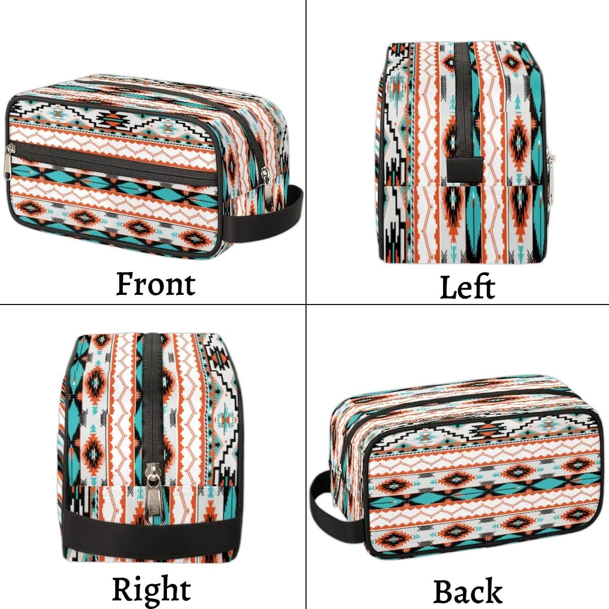 Aztec Toiletry Bag for Women Girl,Western Travel Cosmetic Bag,Hanging Makeup Bag,Approved Hygiene Bag Waterproof Dopp Kit Organizer for Toiletries Shower Bathroom Carry-on Accessories Gifts