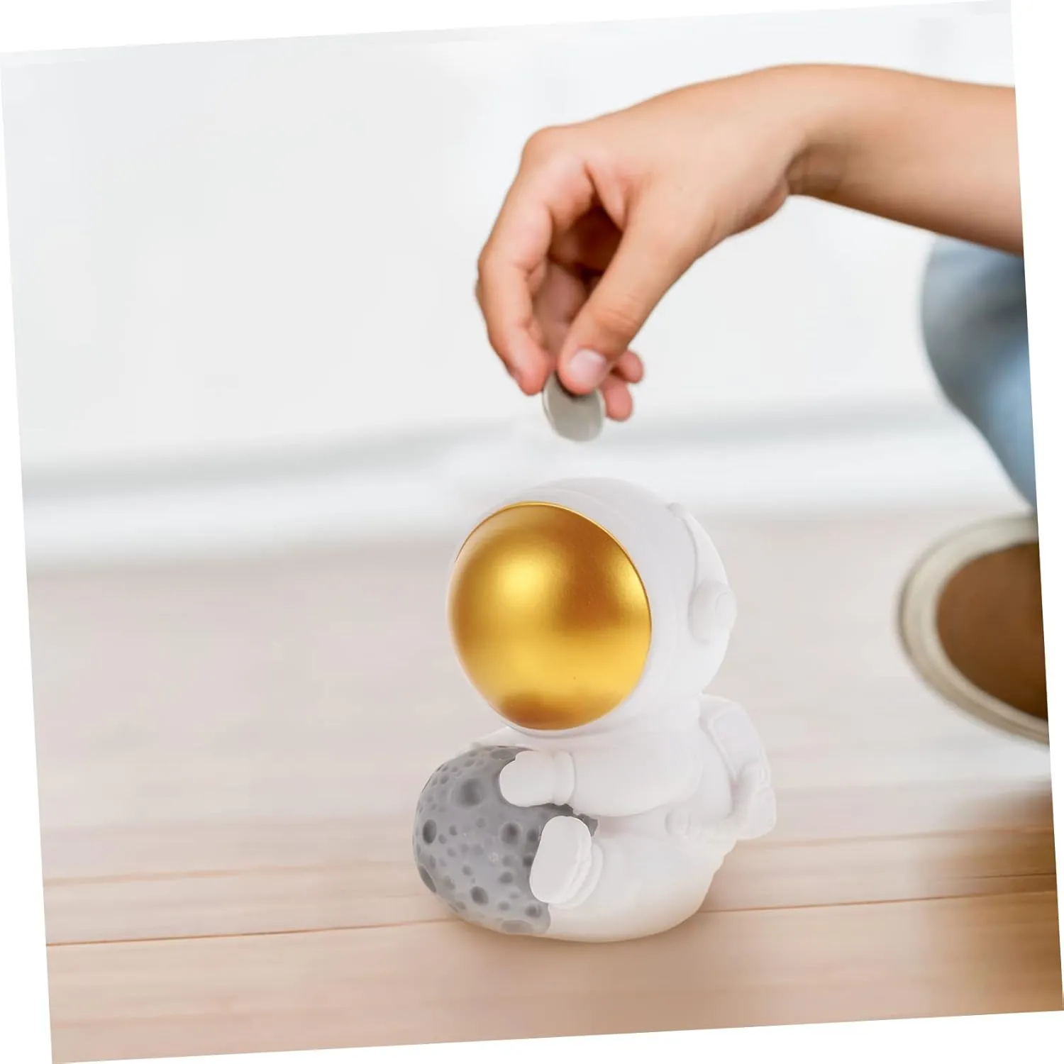Baby's First Saving Bank: Space Astronaut Piggy Bank Toy for Toddlers Home Accessory