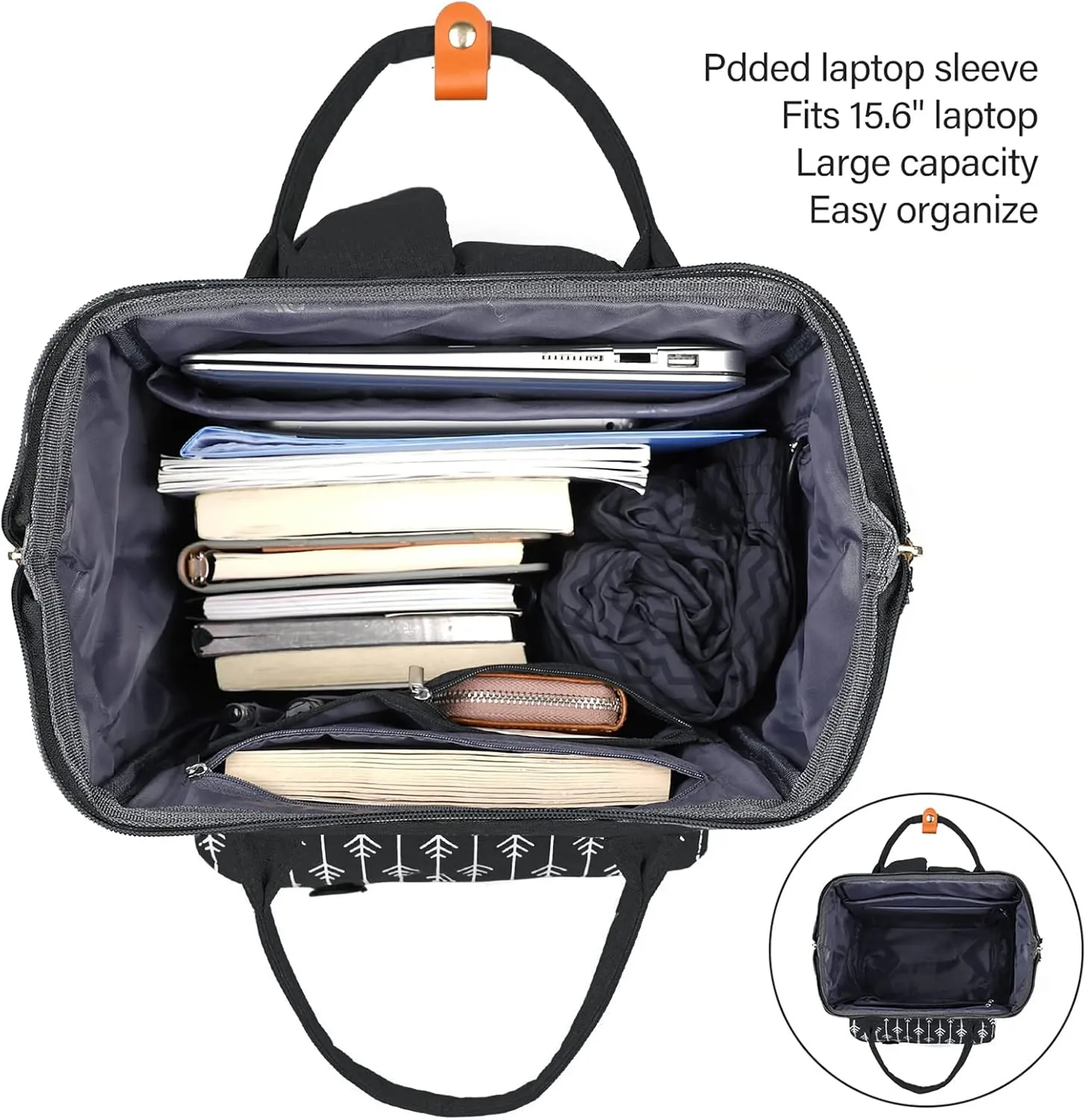 Backpack for Women School Backpack, 15.6 Inch Computer Back Pack with USB Charging Port Travel Bookbag for College Work Business, Gifts for Women Girls