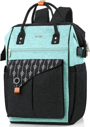 Backpack for Women School Backpack, 15.6 Inch Computer Back Pack with USB Charging Port Travel Bookbag for College Work Business, Gifts for Women Girls