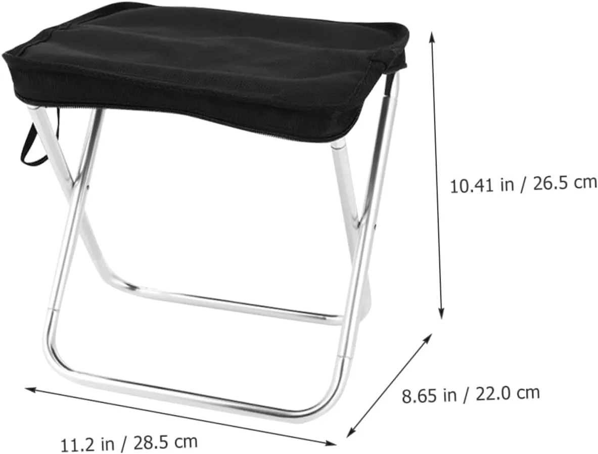 balacoo 5pcs Ergonomic Camping Stools Portable Aluminum Alloy Footrest for Outdoor