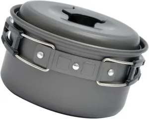 balacoo High-end Camping Cookware Set Nonstick Pan Portable Camping Pans Lightweight Easy to Use