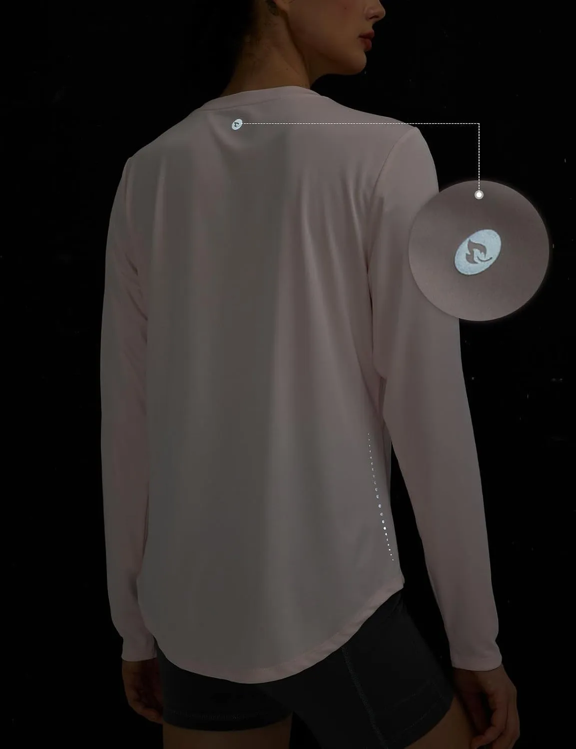 baleaf Women's Sun Shirts UPF50  Long Sleeve Workout Tops Running Athletic Lightweight Quick Dry