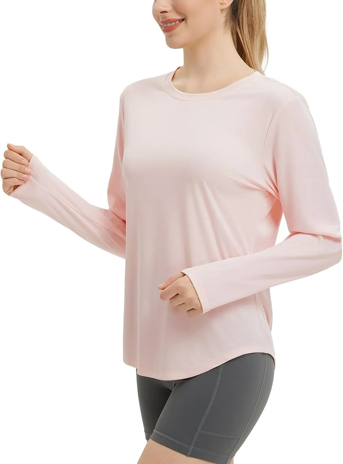 baleaf Women's Sun Shirts UPF50  Long Sleeve Workout Tops Running Athletic Lightweight Quick Dry