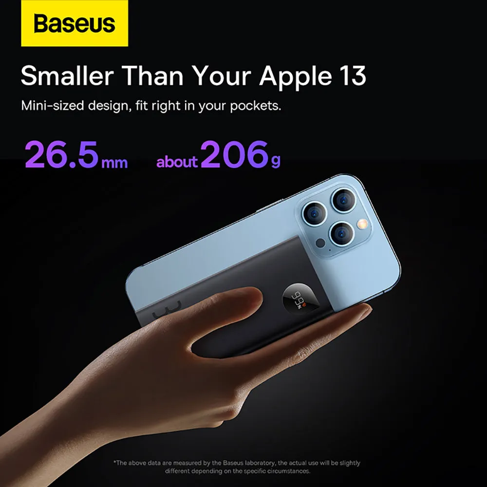 Baseus Adaman2 Digital Display Fast Charge Power Bank 10000mAh 30W - Black