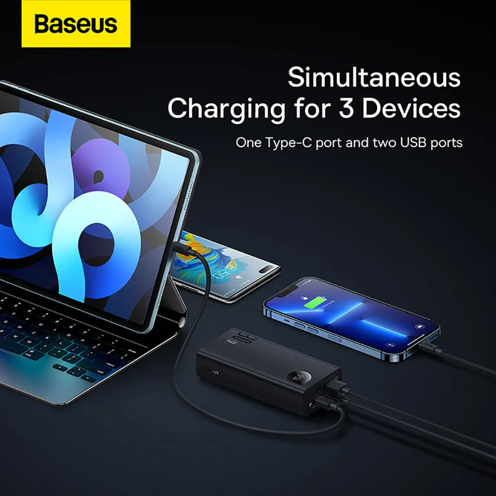 Baseus Adaman2 Digital Display Fast Charge Power Bank 10000mAh 30W - Black