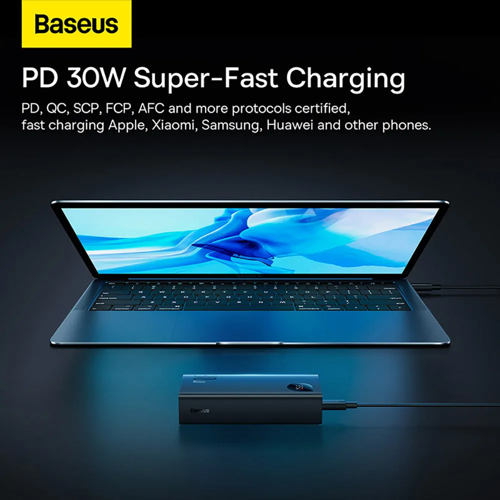 Baseus Adaman2 Digital Display Fast Charge Power Bank 10000mAh 30W - Black