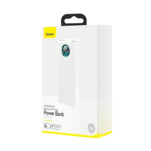 Baseus Amblight Digital Display Quick Charge Power Bank 30000mAh 65W - White