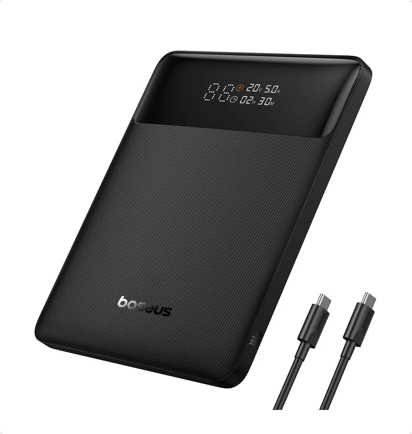 Baseus Laptop Power Bank, 100W Blade USB C Portable Laptop Charger, Super Fast Charging 20000mAh Slim Battery Pack for Laptop, MacBook Air, Dell, IPad, HP, iPhone, Samsung Galaxy, Switch, Steam Deck