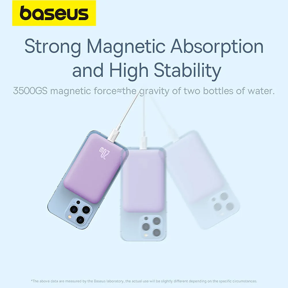 Baseus Magnetic Mini Air Wireless Fast Charge Power Bank 10000mAh 20W - Nebula Purple