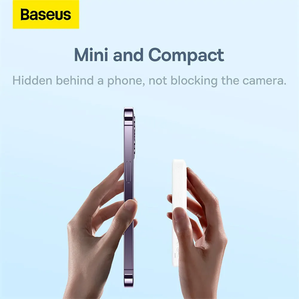 Baseus Magnetic Mini Wireless Fast Charge Power Bank 10000mAh 20W - Starlight White