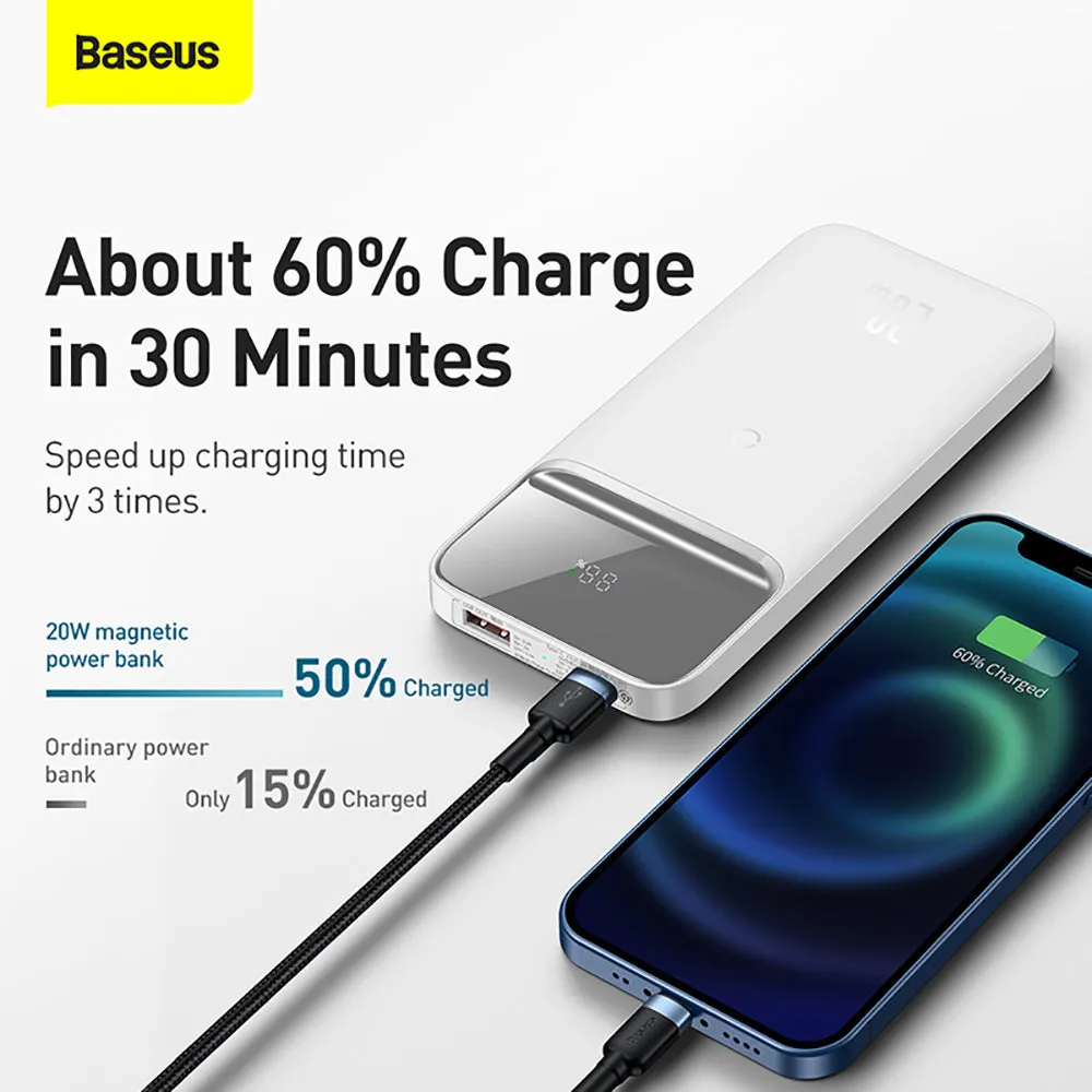 Baseus Magnetic Wireless Quick Charging Power Bank 10000mAh 20W - Blue