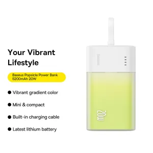 Baseus Popsicle Power Bank Type-C 5200mAh 20W - Pine Green