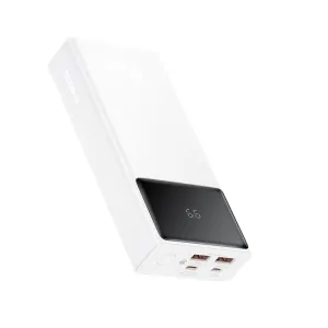 Baseus Star Lord Digital Display Fast Charging Power Bank 20000mAh 65W - Moonlight White